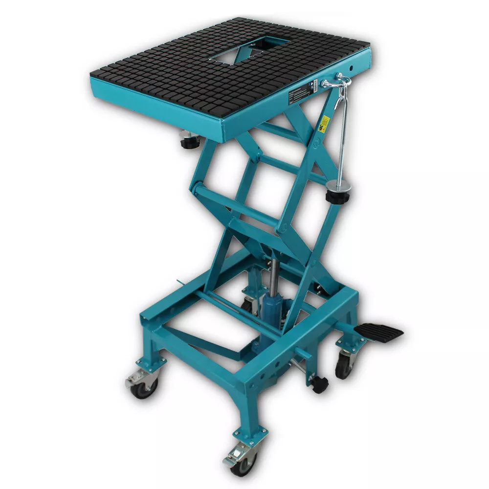 Hydraulický nůžkový zvedák na motorku Bituxx nosnost 135 kg mobilní MS19011